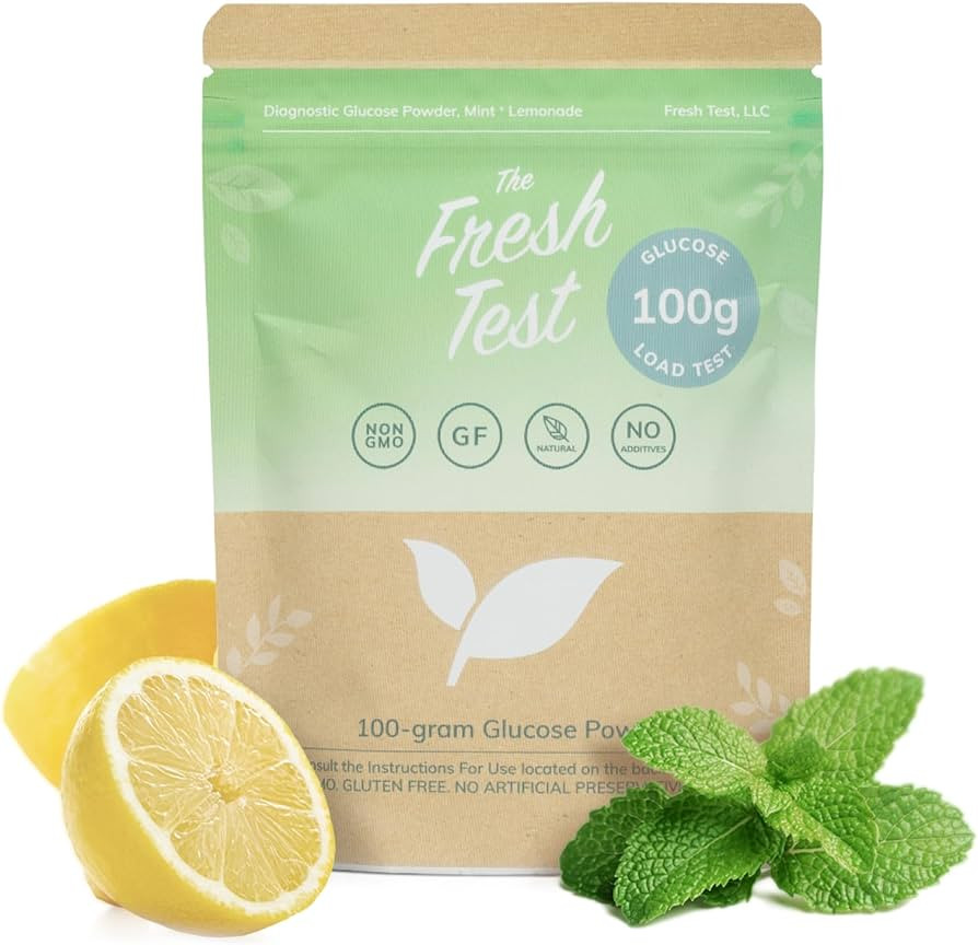 The Fresh Test, 100-gram Powder Drink Mix | Additive-Free, Non-GMO, Organic Ingredients | Mint Le... | Amazon (US)