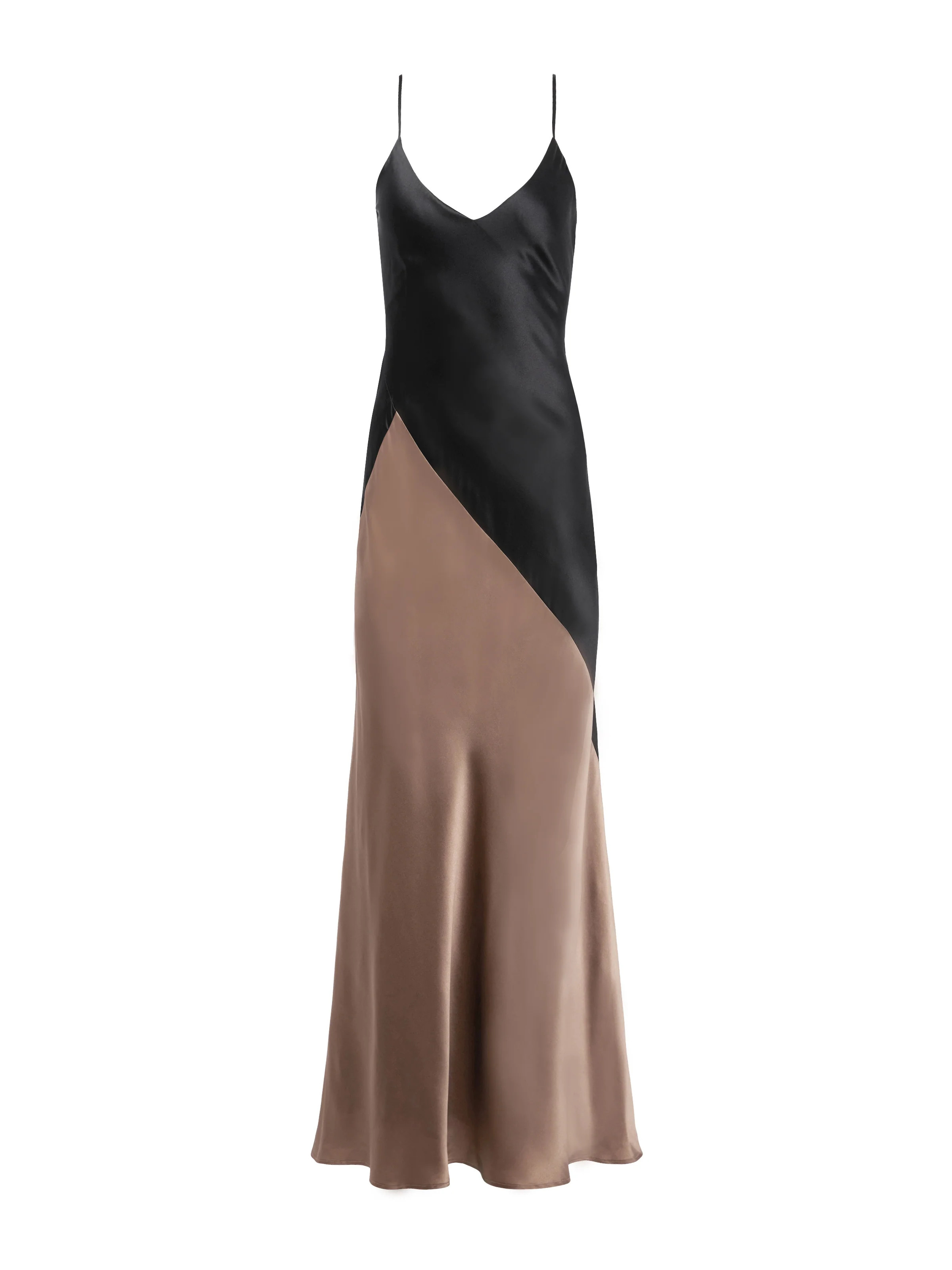 L'AGENCE Serita Dress In Black/Sparrow | L'Agence