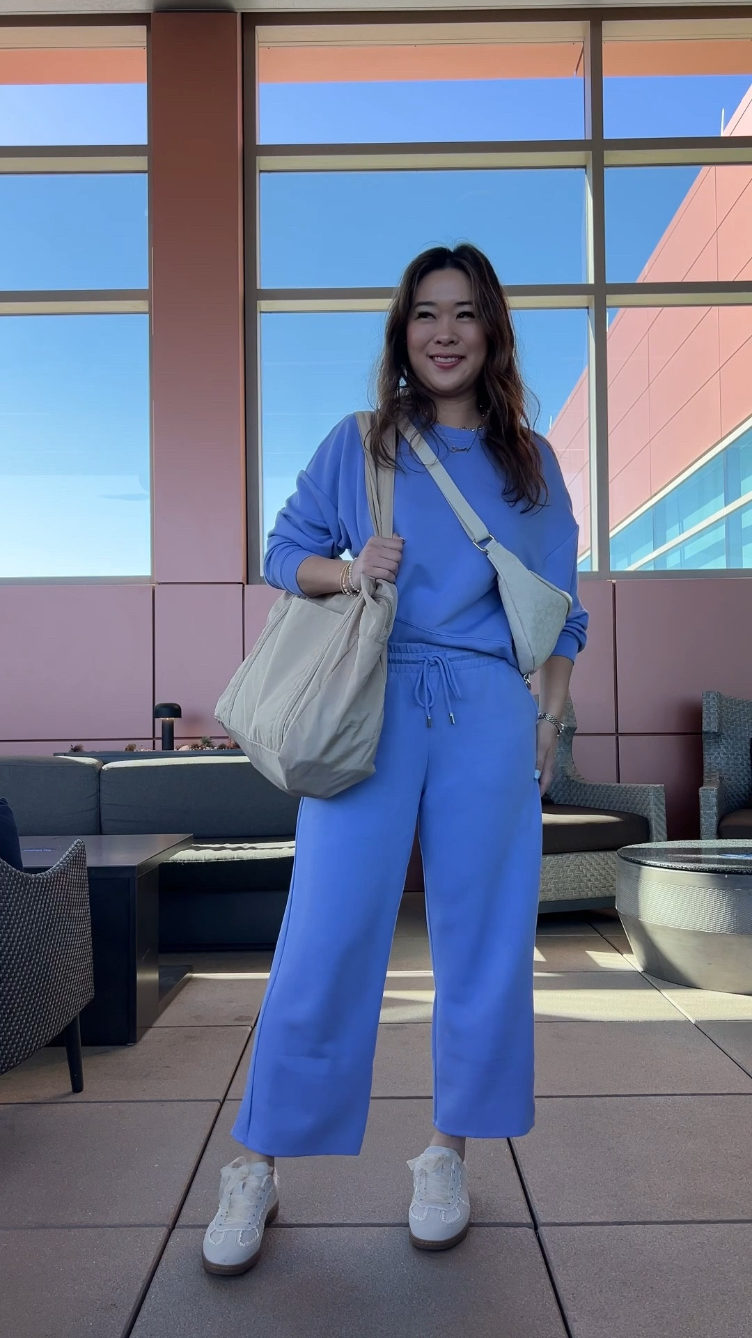 Travel Outfit
Top: Medium
Crop Pants: Small
Weekender Bag