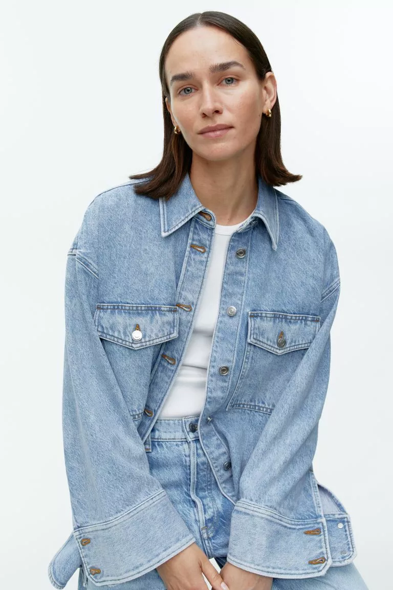 Denim Shirt - Light Blue - Ladies curated on LTK