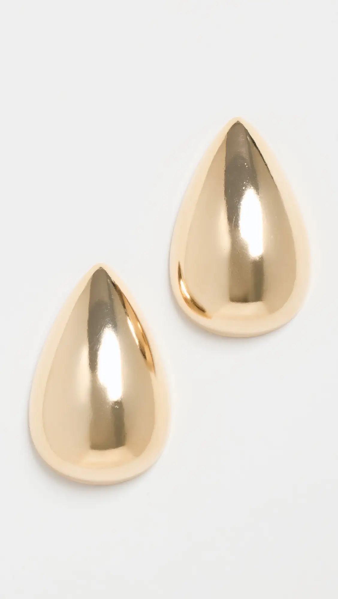 By Adina Eden Solid Chunky Teardrop Hoop Earrings | Shopbop | Shopbop