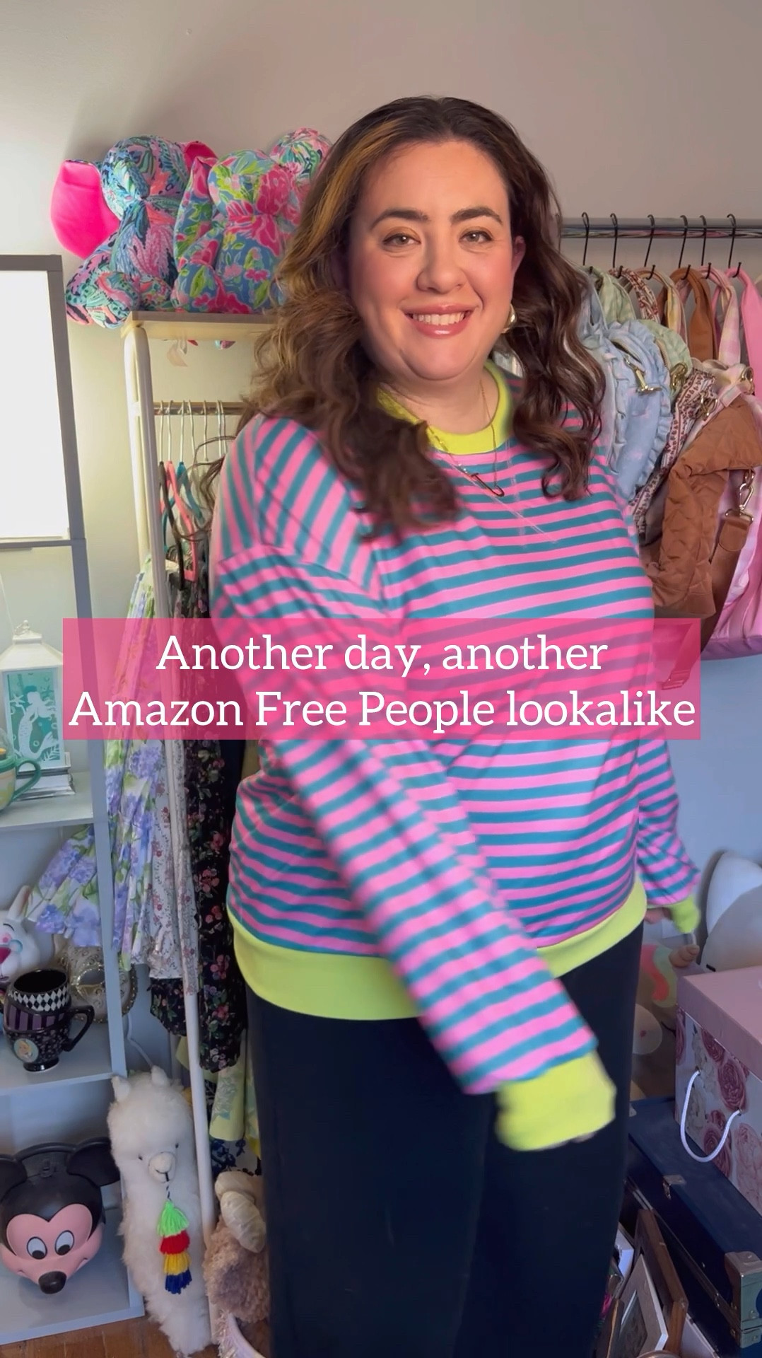 Amazon Free People dupe striped pullover 🩷💚 

Amazon finds, loungewear, striped top

#LTKmidsize #LTKfindsunder50