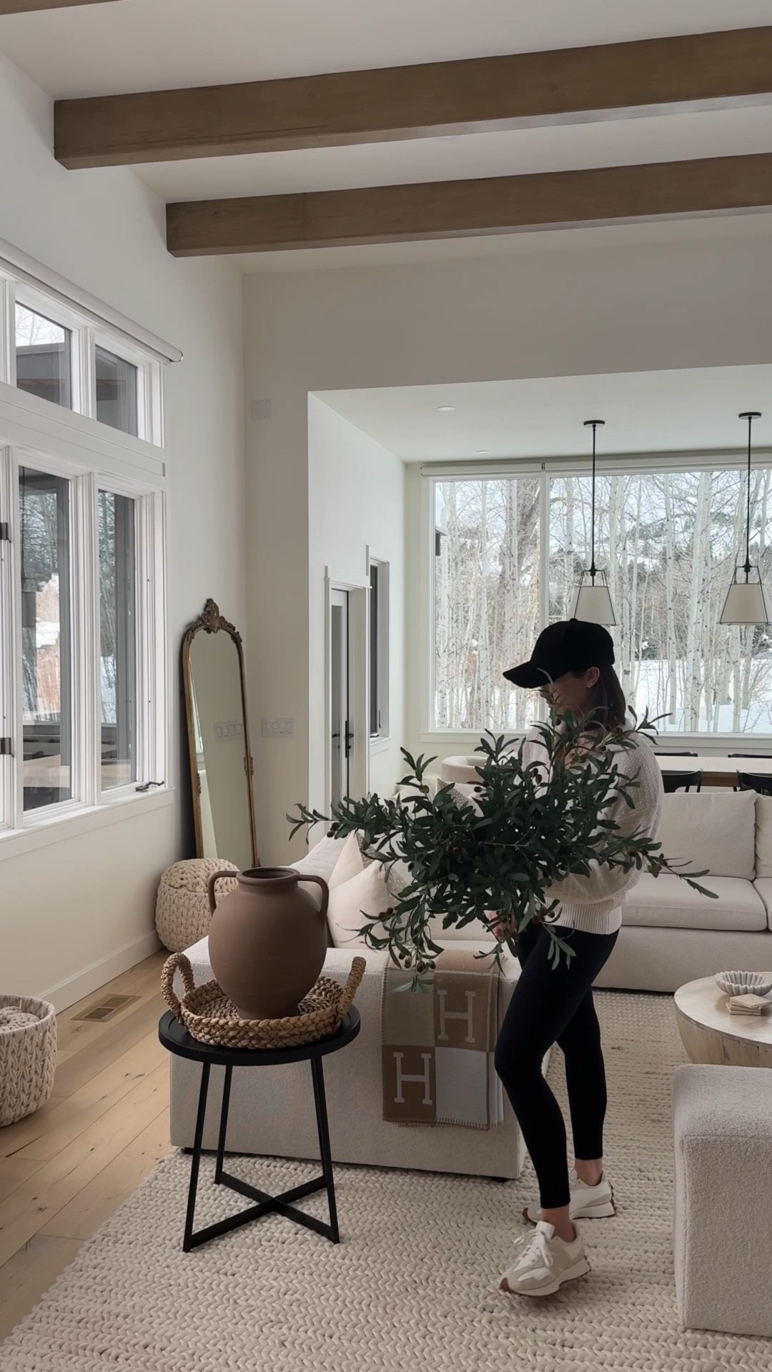 HOME \ decor refresh in the living room
For spring. New Amazon find olive tree branches! Using 6 stems in this vase. 

#LTKSeasonal #LTKHome #LTKWatchNow