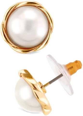 Anne Klein Small Twisted Stud Earrings | Amazon (US)
