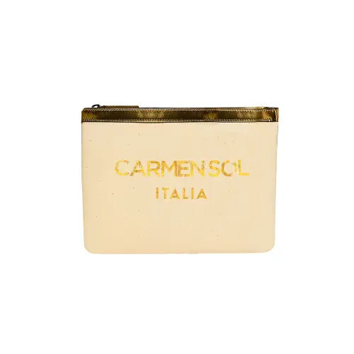 CARMEN SOL Firenze Clutch in Gold at Nordstrom | Nordstrom