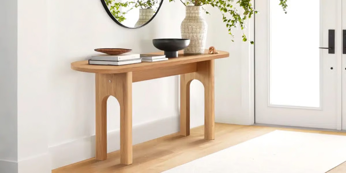 Acantha 60" Ovalentry Manufactured Wood Console Table | Wayfair North America