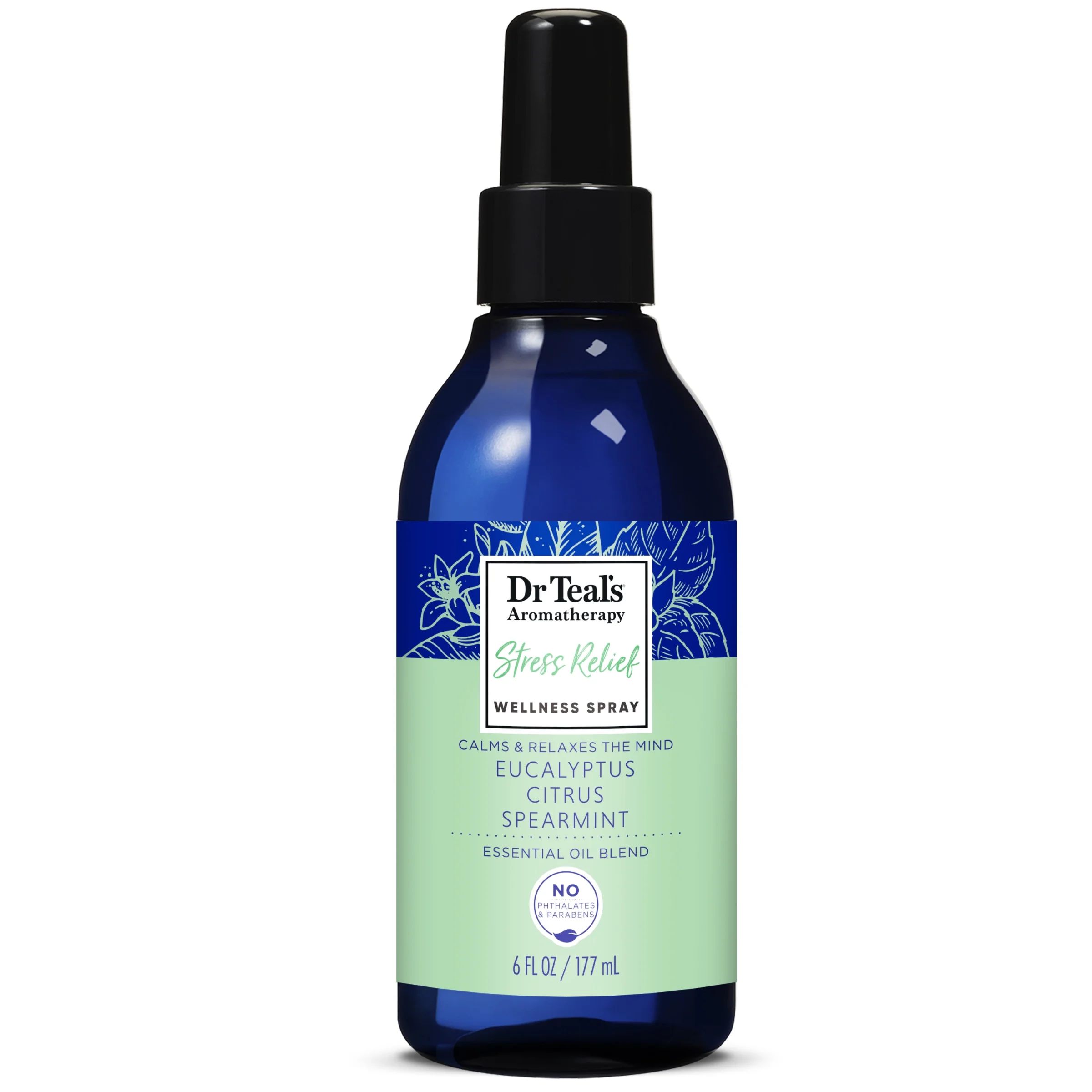 Dr Teal's Aromatherapy Stress Relief Body & Room Spray with Eucalyptus and Citrus, 6 fl oz | Walmart (US)