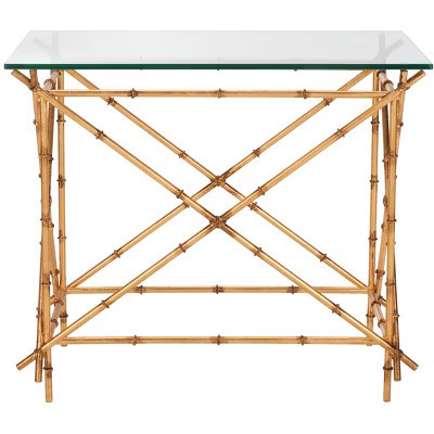 Mark Accent Table - FOX2511 - Gold/Clear - Safavieh Couture | Target