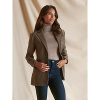 Fairfax & Favor -  Hazel - Houndstooth Brown  - UK 14 | Fairfax & Favor (UK)