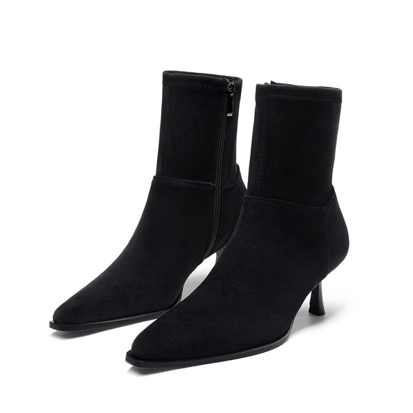 Women\u2019s Pointed-Toe Stretch Ankle Boots | Dream Pairs