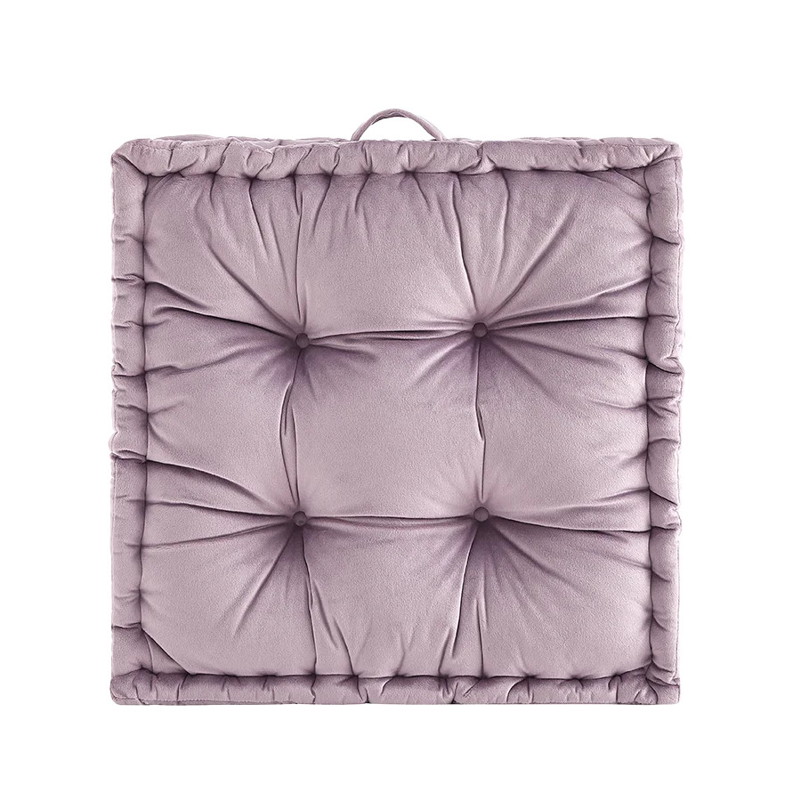 Mainstays 20" x 20" Hazy Purple Velvet Decorative Floor Pillow | Walmart (US)