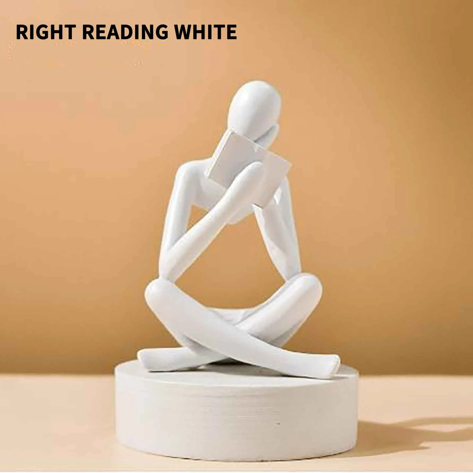 Bookshelf Decor, Reading Thinker Sculpture Figurine, Coffee Table Decor, Entry Way Table Home Dec... | Walmart (US)