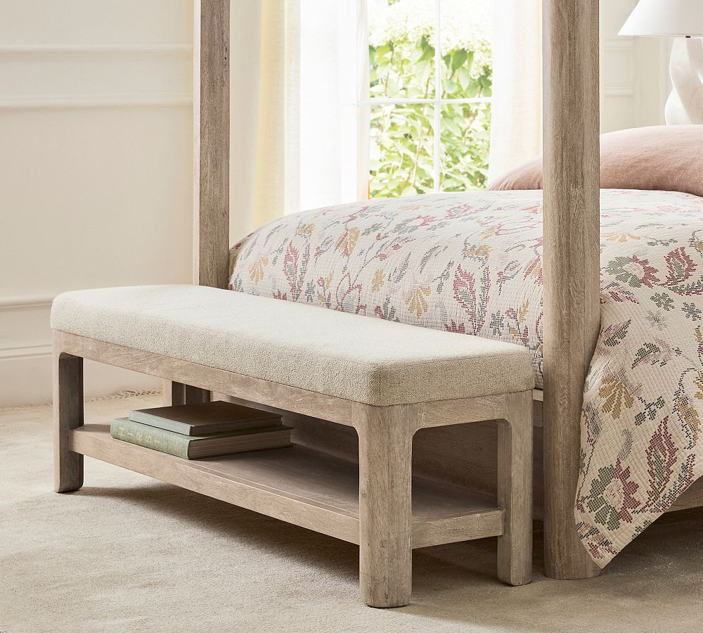 Aptos Upholstered Bench | Pottery Barn (US)