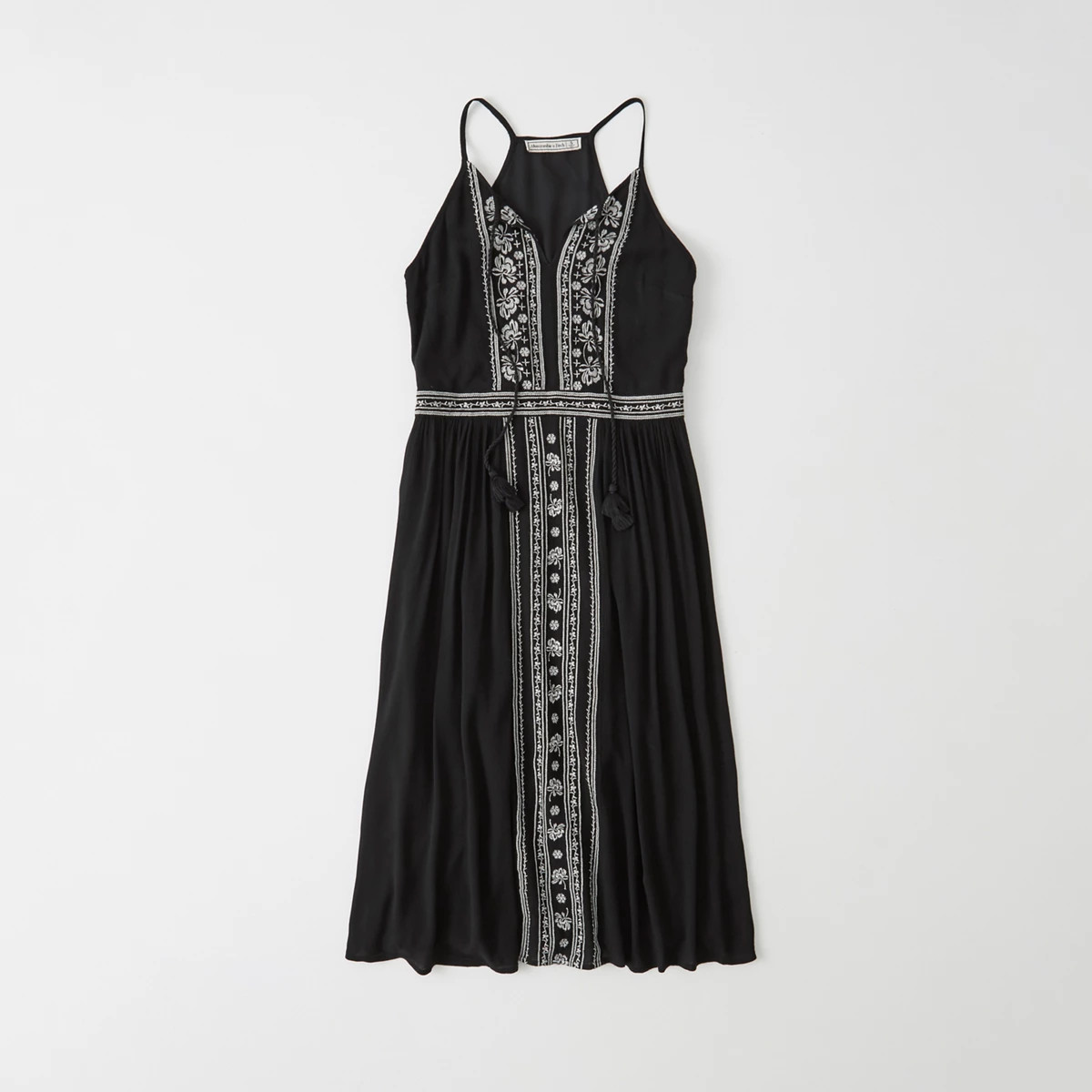 Embroidered Midi Dress | Abercrombie & Fitch US & UK