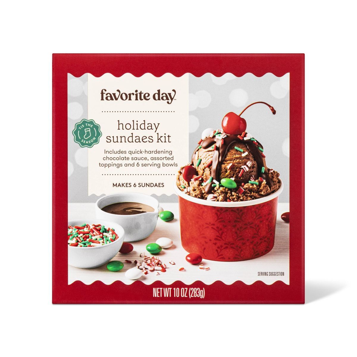 Holiday Ice Cream Sundae Kit - 9.5oz - Favorite Day™ | Target