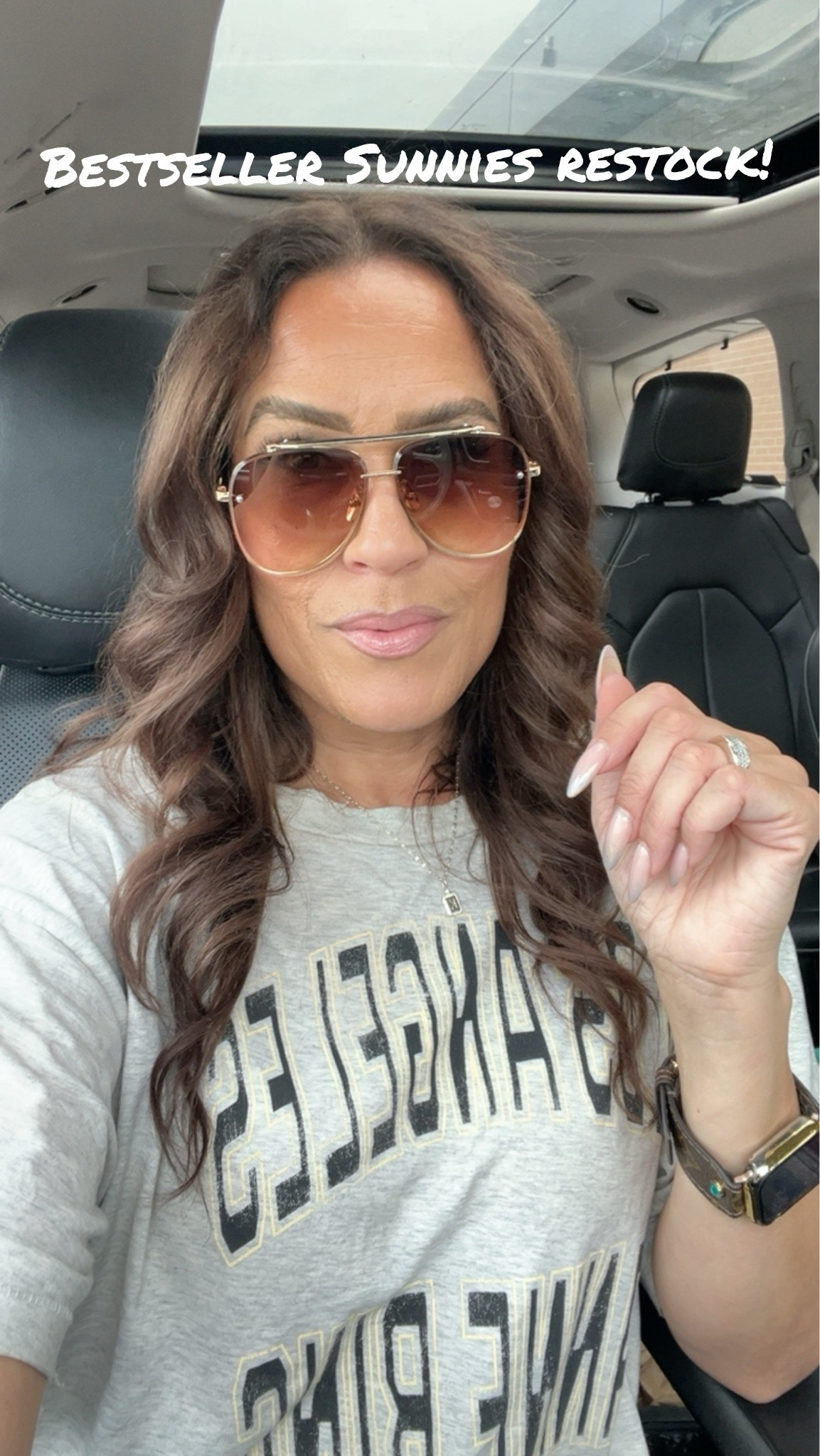 My bestseller sunnies are back in stock! @VICI #LaidbackLuxeLife

Tee: M (sized up 1 for length)

Hey Beautiful! Feel free to comment on this post if you have any questions! 🫶🏽

Follow me for more fashion finds, beauty faves, lifestyle, home decor, sales and more! So glad you’re here!! XO, Karma

#LTKootd #LTKOver40 #LTKgrwm