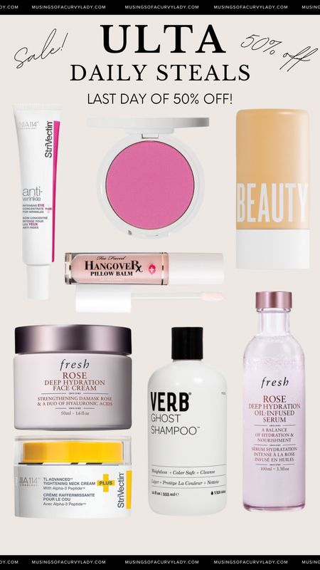 Today is the LAST DAY of Ulta’s Semi-Annual sale event where select items are 50%! These are today’s favorites💄🤍

sale alert, skin care, moisturizer, facial cream, mascara, sale event, beauty, makeup faves, blush, hair care, skin routine, verb

#LTKfindsunder100 #LTKbeauty #LTKsalealert