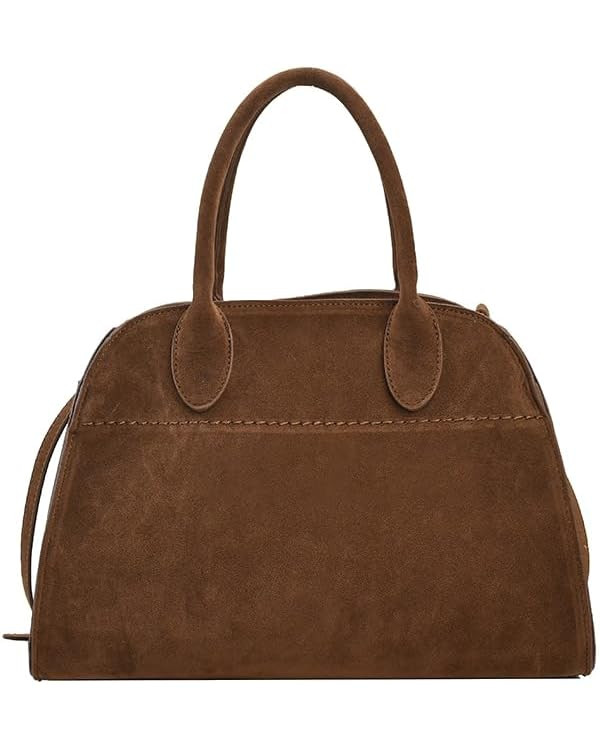 Women's Leather Tote Bag Shoulder Bag Crossbody for Work Travel Shopping | Amazon (US)