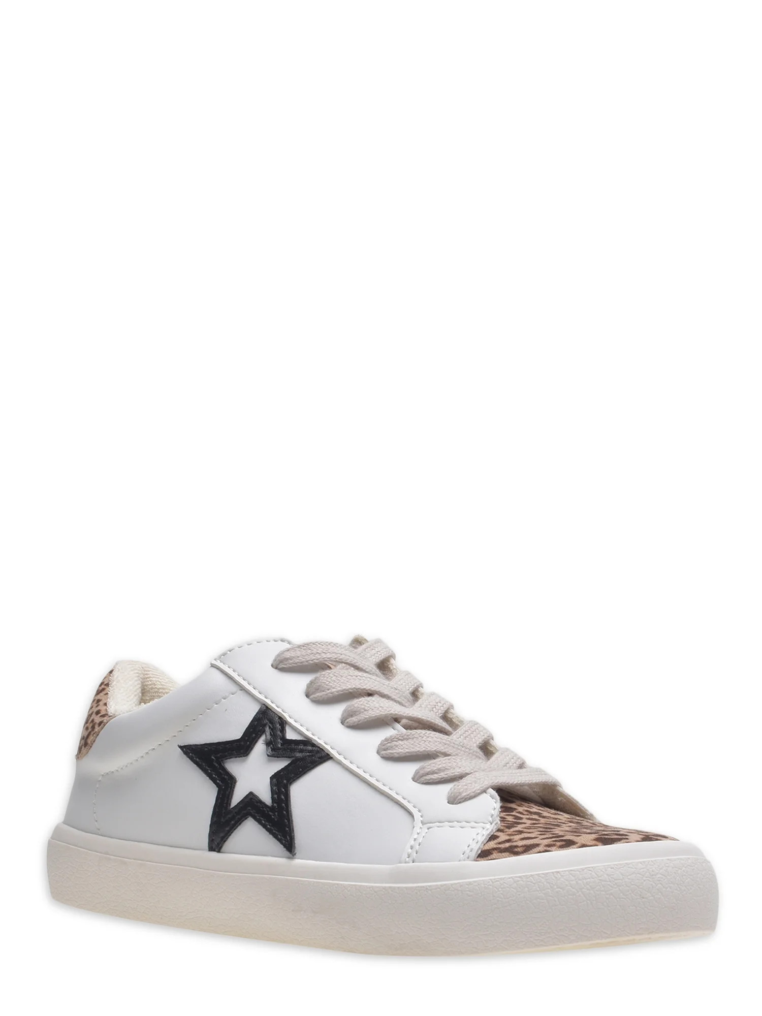 Time and Tru Women’s Fashion Casual Low Star Sneakers | Walmart (US)