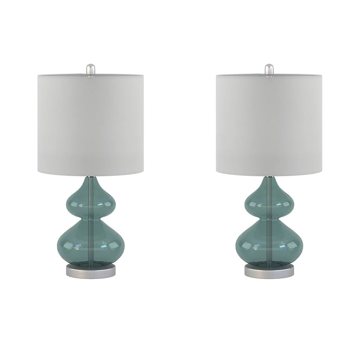 510 Design Ellipse Curved Glass Table Lamp 2-piece Set | Kohl's