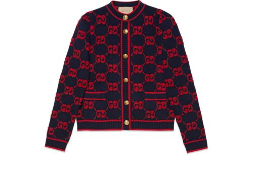 GG wool bouclé jacquard cardigan | Gucci (US)