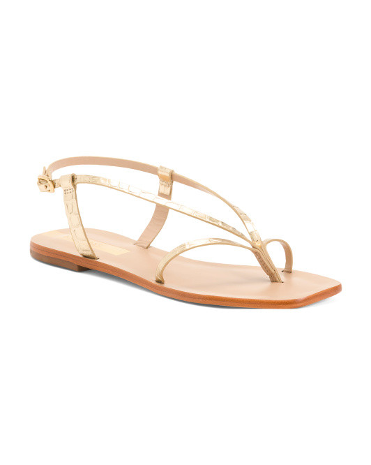 Handmade In Brazil Cristobal Naked Wrap Around Ankle Sandals | TJ Maxx