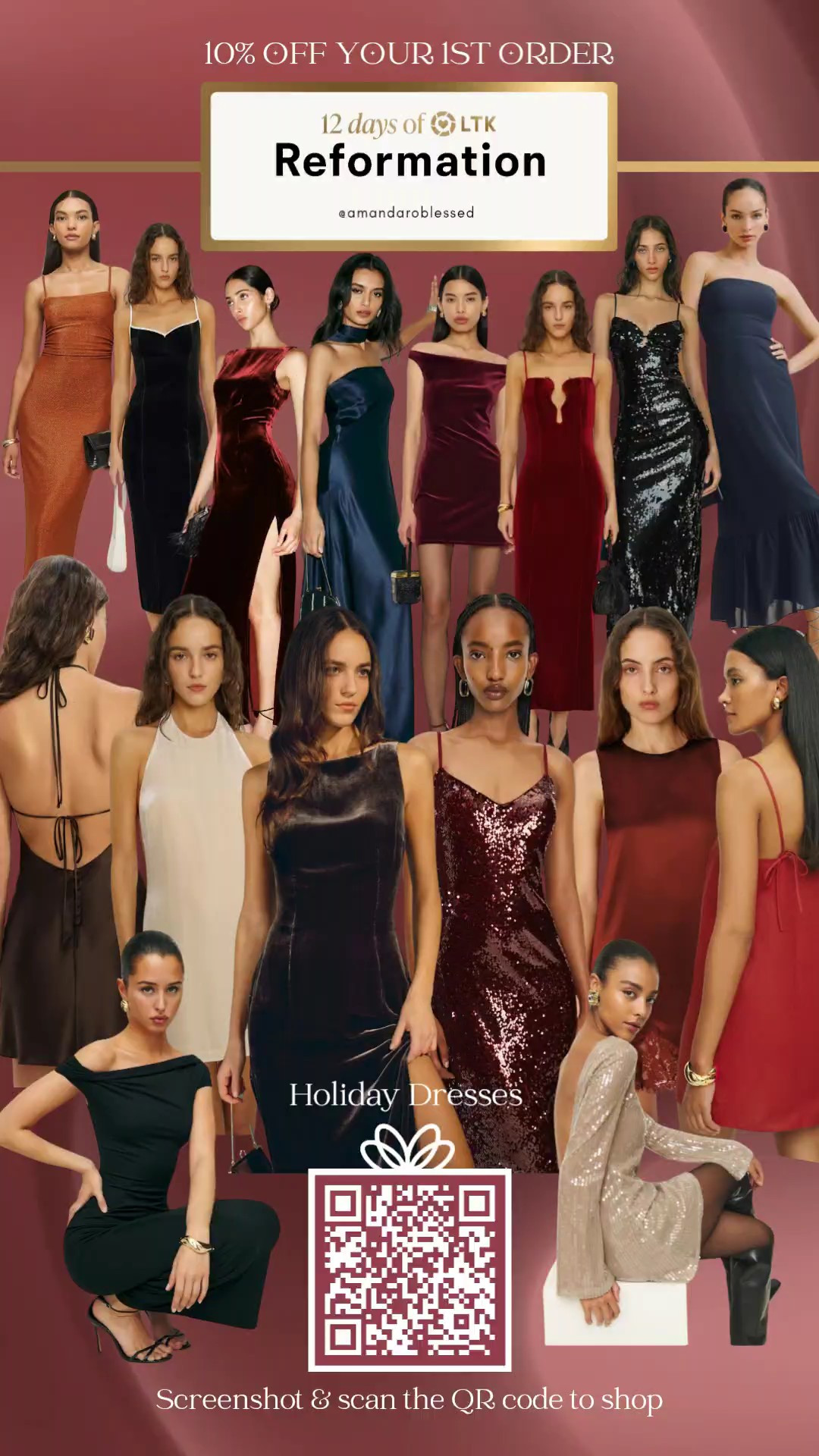 12 Days of LTK are here (12 days, 12 different sales, 12 ways to save 😍) - Today's sale is Reformation, 10% off your 1st order! Sooo many beautiful dresses perfect for the holidays 😍 Lots of Christmas and New Years Eve options  🫶🏻 Happy Shopping Friend, check back tomorrow for Day 8 of LTK deals ♡ Remember get a price drop notification if you heart a post/save a product 😉 

✨️ P.S. if you follow, like, share, save, or shop my post (either here or @Coffee&Clearance).. thank you sooo much, I appreciate you! As always thanks sooo much for being here & shopping with me 🥹

| holiday outfits women, tartan and plaid, ember temperature control smart mug, barefoot dreams socks, sequin mini skirt, holiday party outfits womens, christmas party outfits, gift guide for mom, christmas outfit women, stocking stuffers for her, holiday baking, gift guide for him, christmas party outfits, christmas outfit women, ninja creami, womens gifts, gifts for women, gift, christmas dress, christmas party dress, christmas outfit, new years eve, new years eve dress, NYE dress, NYE outfits, NYE dress, family christmas photos, christmas photo outfits, christmas gift, christmas gifts, christmas gift guide, christmas gift ideas, gifts for her, gift guide, gifts for wife, gifts for girlfriend, christmas gifts for, christmas gifts 2025, gift ideas, christmas 2025 |#LTKCyberWeek #LTKParties #LTKStyleTip #LTKSwim #LTKPets #LTKShoeCrush #LTKFamily #LTKItBag 

#LTKTall #LTKstorytime #LTKSaleAlert #LTKTravel #LTKPetite #LTKMidsize #LTKootd #LTKgrwm #LTKvlog #LTKBeauty #LTKmorningroutine #LTKWedding #LTKOver40 #LTKHome #LTKselfcare #LTKActive #LTKMens #LTKmomlife #LTKPlusSize #LTKdayinmylife #LTKU #LTKBaby #LTKfitnessgoals #LTKFindsUnder50 #LTKfoodie #LTKSeasonal #LTKHoliday #LTKWorkwear #LTKGiftGuide #LTKFindsUnder100 #LTKBump #LTKKids
