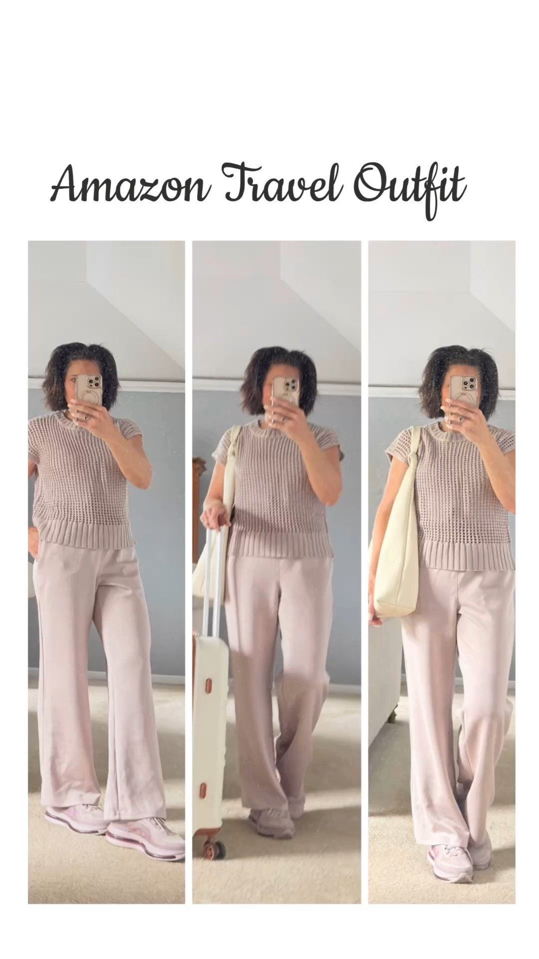 Travel day uniform ✈️ Wide-leg pants, cozy layers, and all the elevated basics from Amazon. Comfortable can still look chic 🤍 Amazon finds linked on LTK @style_with_michelle

#LTKdayinmylife #LTKSaleAlert #LTKTravel