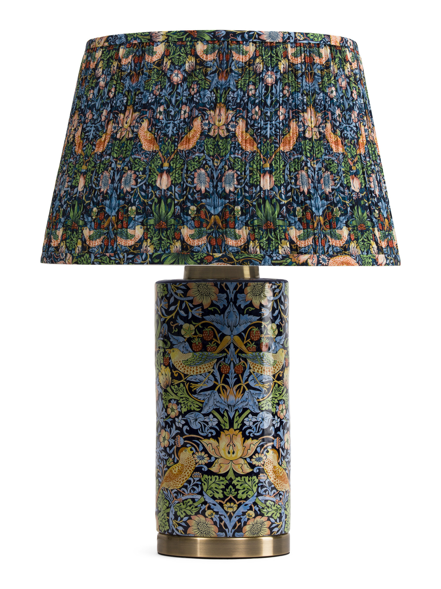 22in Ceramic Strawberry Thief Table Lamp | TJ Maxx