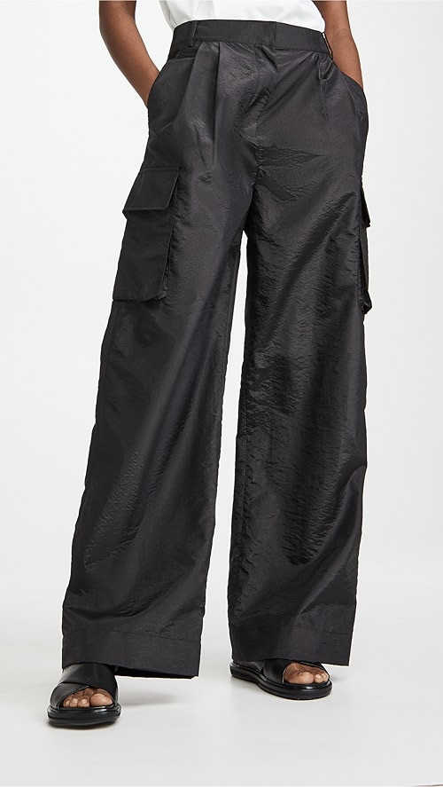 Crispy Nylon Pleated Cargo  Pant | Shopbop