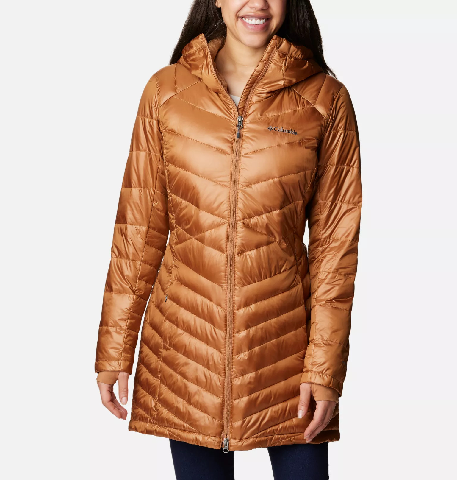 Women's Joy Peak™ Mid Insulated Hooded Jacket | Columbia Sportswear