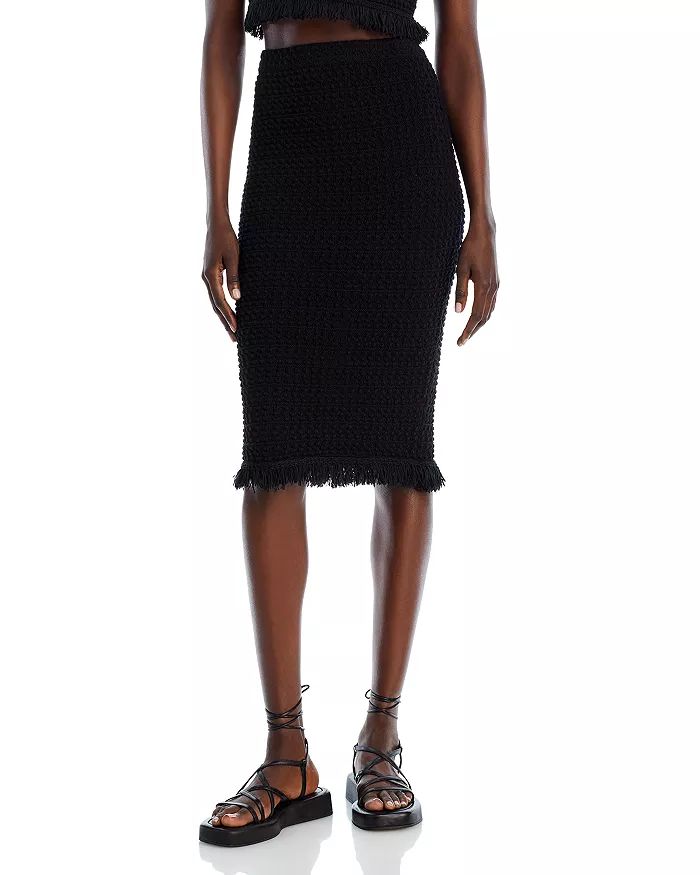 Cotton Crochet Fringe Trim Midi Skirt - 100% Exclusive | Bloomingdale's (US)