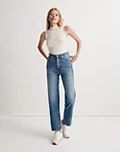 The Tall Perfect Vintage Straight Jean in Becker Wash: Button-Front Edition | Madewell