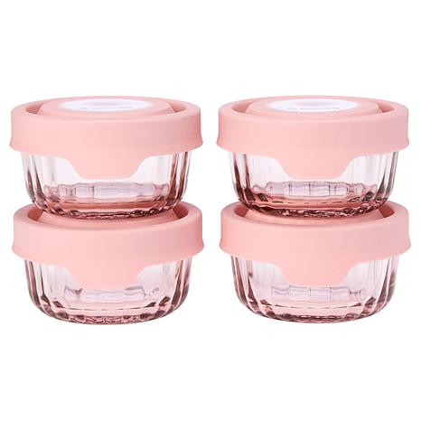 Anchor Hocking TrueSeal Sculpted 8-piece Minis Glass Food Storage Set | HSN