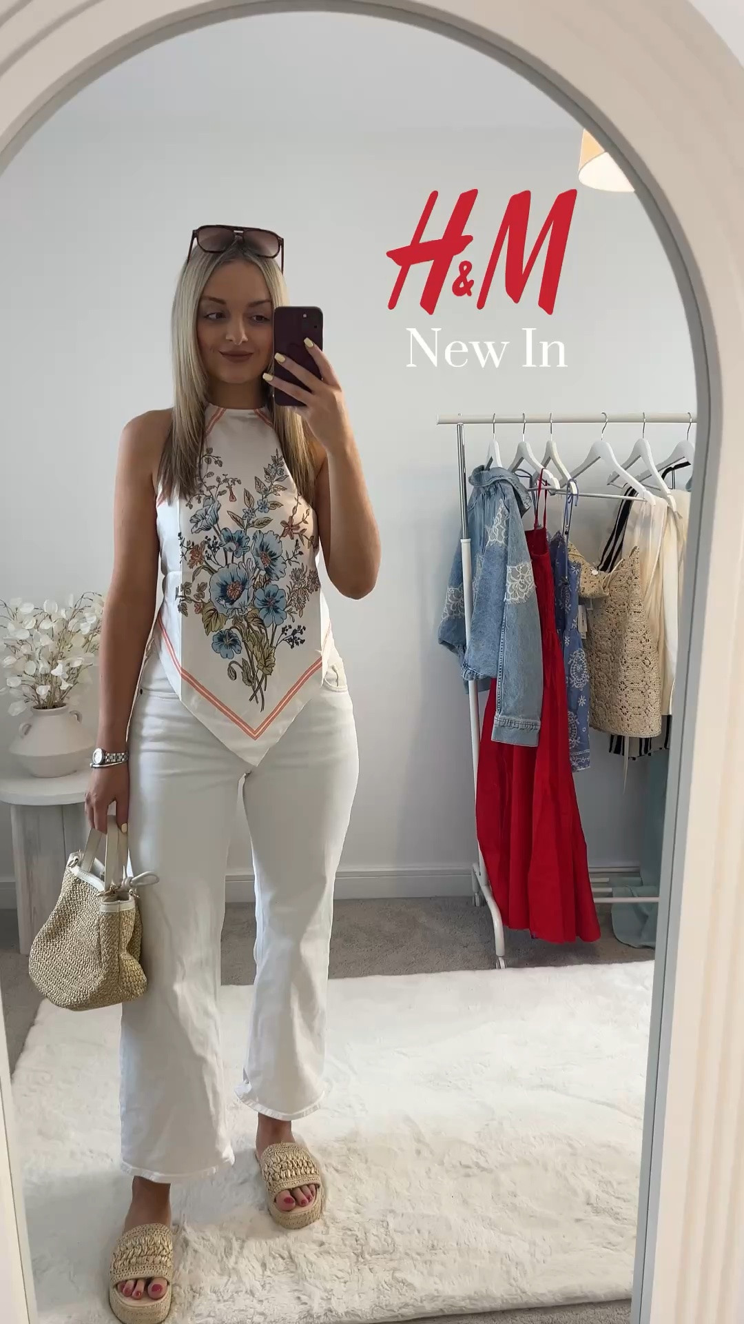 H&M - New In Summer Outfit 🤍🌼☀️

How gorgeous is this floral satin top from h&m I love this paired with flared white denim jeans and sandals just perfect for summer 🫶

Summer fashion summer outfit floral top white Jeans

#LTKeurope #LTKsummer #LTKuk