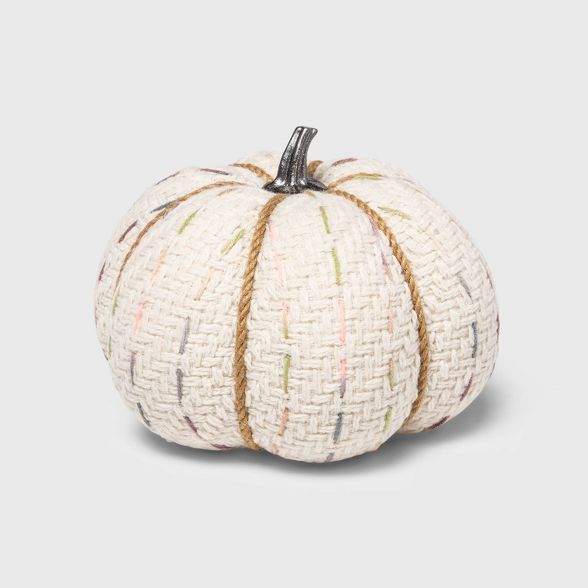 Medium Tweed with Stitch Fabric Harvest Pumpkin - Spritz™ | Target