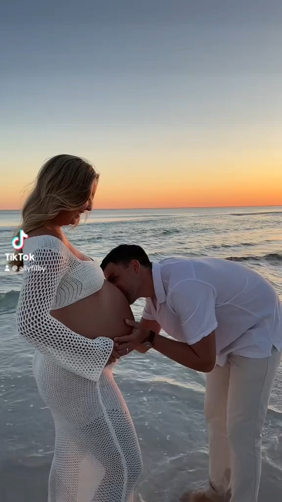 my viral Pinterest maternity set👼🏼✨🌊🤍 my actual set is from TigerMist but I linked the dupes below! I also linked my husband’s outfit! This was the perfect outfit for beach pictures and I’ve gotten so many compliments on it! 🫶🏼

#LTKbump #LTKmens #LTKbaby