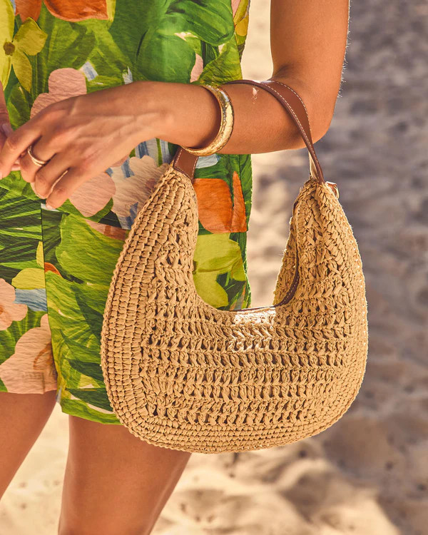 Seaside Sculpt Woven Crochet Straw Bag | VICI
