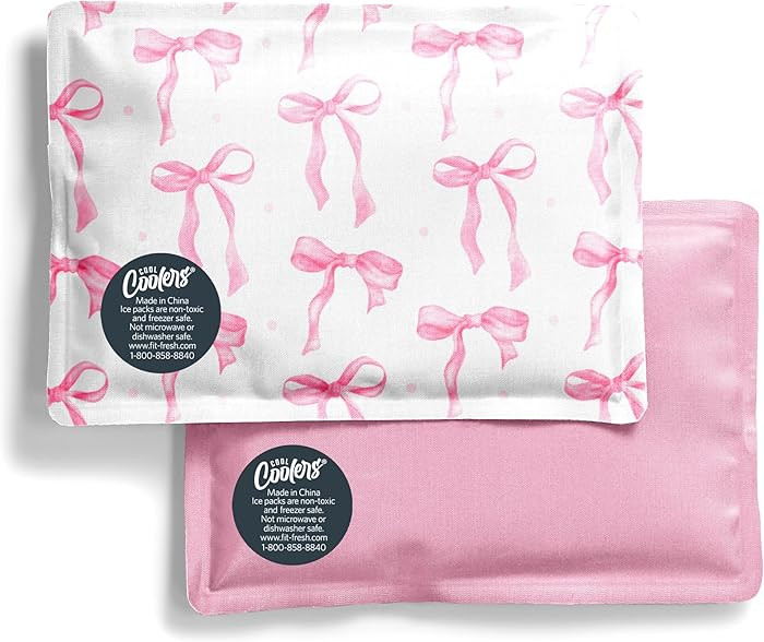 Fit & Fresh Cool Coolers 2 Pack Soft Ice for Lunch Bags, Flexible Stretch Nylon, Durable, Reusabl... | Amazon (US)