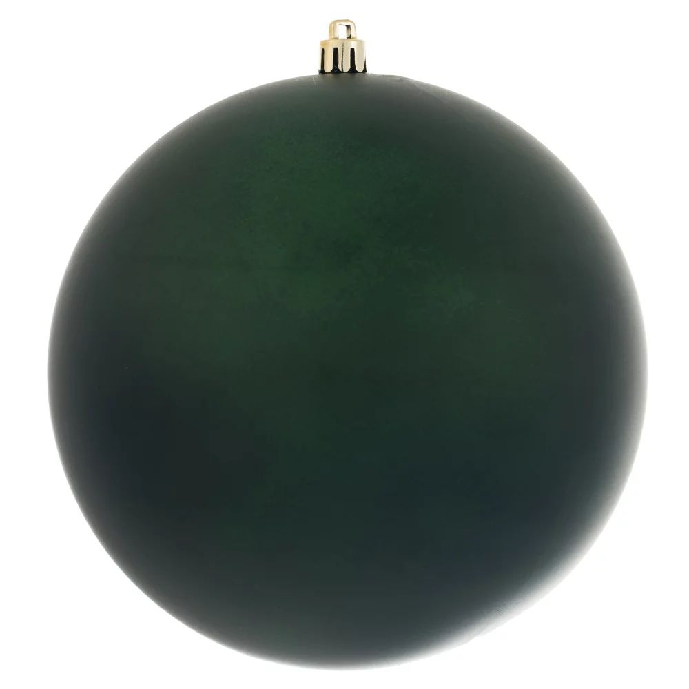 Vickerman 4.75" Midnight Green Matte Ball Ornament, 4 per Bag - Walmart.com | Walmart (US)