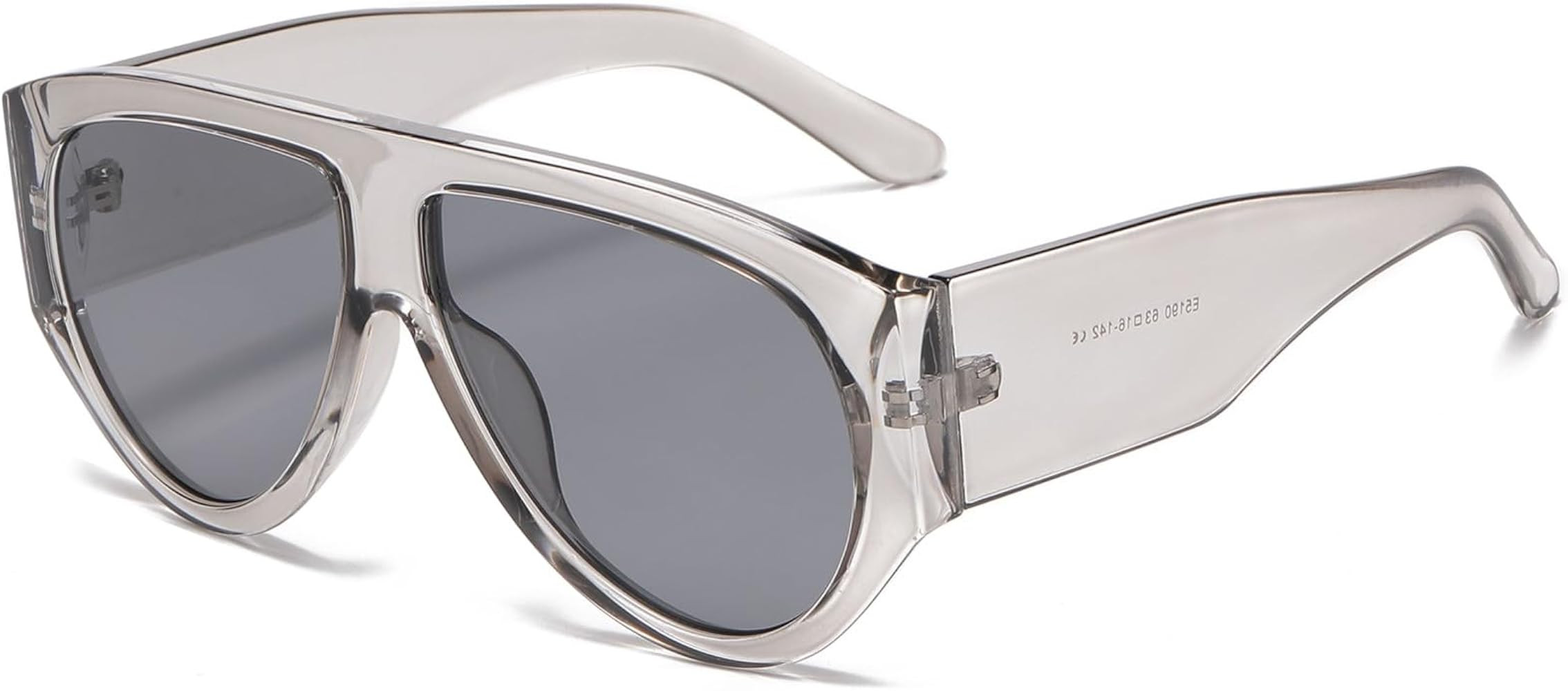 LASPOR Oversized Retro Aviator Sunglasses for Women Men Vintage 70s Thick Classic Sun Glasses | Amazon (US)
