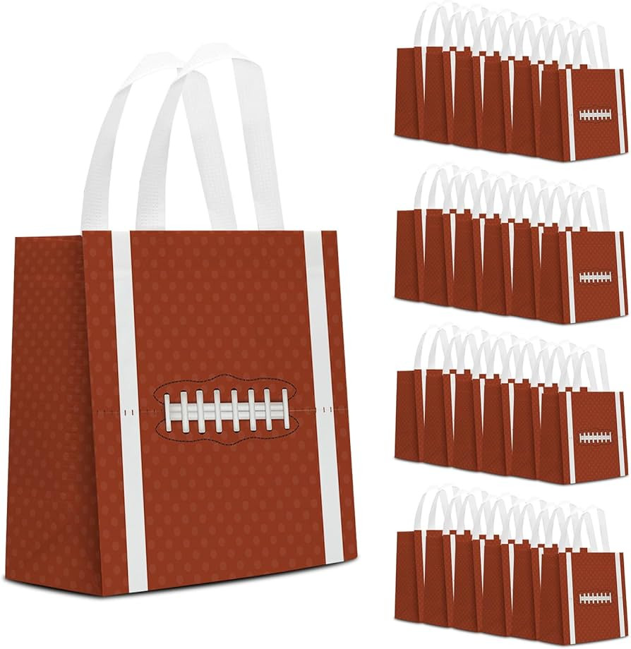 24 PCS Superbowl Party Decorations Football Gift Bags Football Party Decorations with Handles Reu... | Amazon (US)