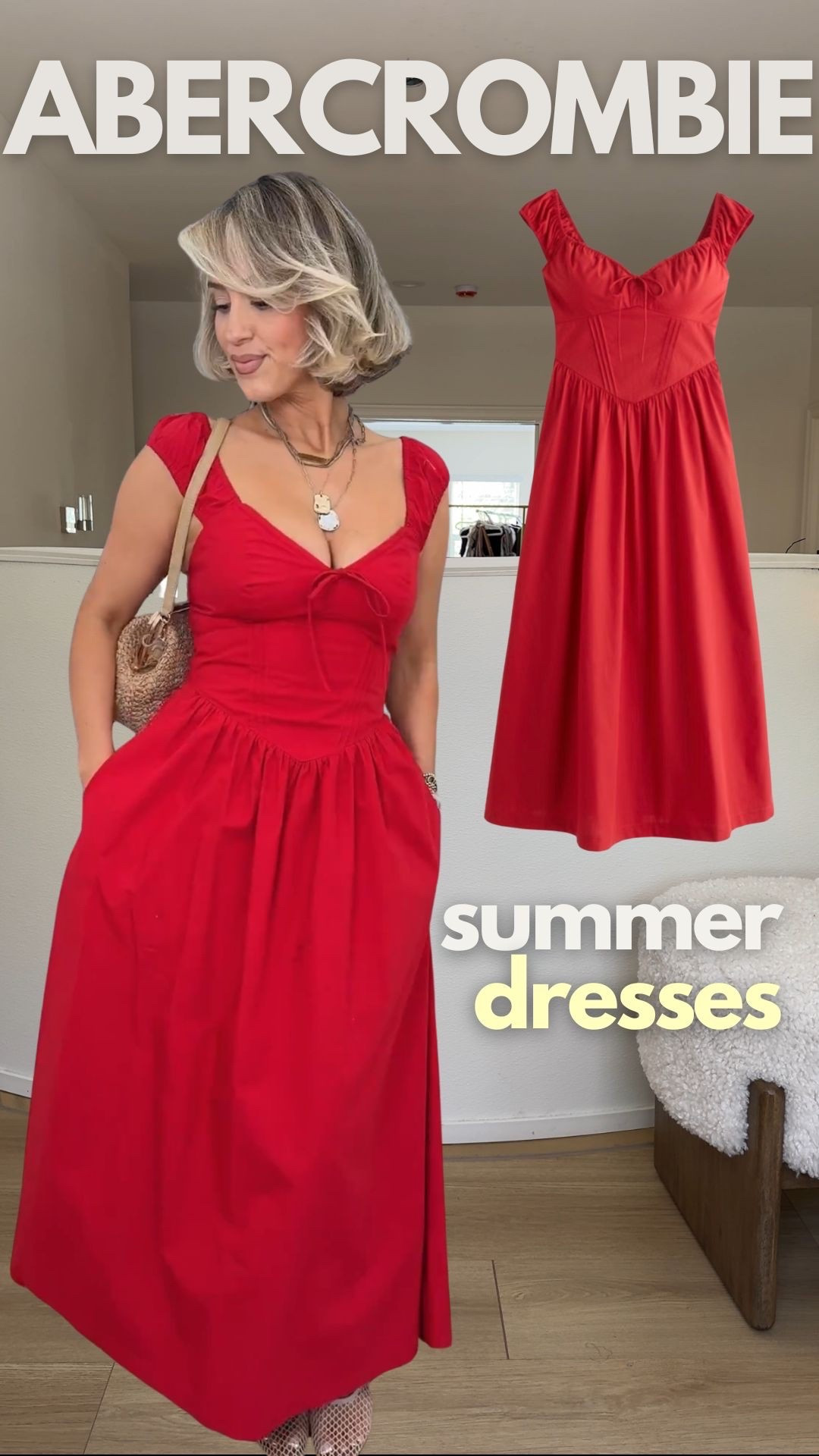 Omg these DRESSES 😍😍  wearing XS
🚨USE Code: AFLTK for a stackable 20% Off (6/3-6/4 only) 

Sale Dates: 6/3-6/8

#LTKxAbercrombie #LTKootd #LTKSaleAlert