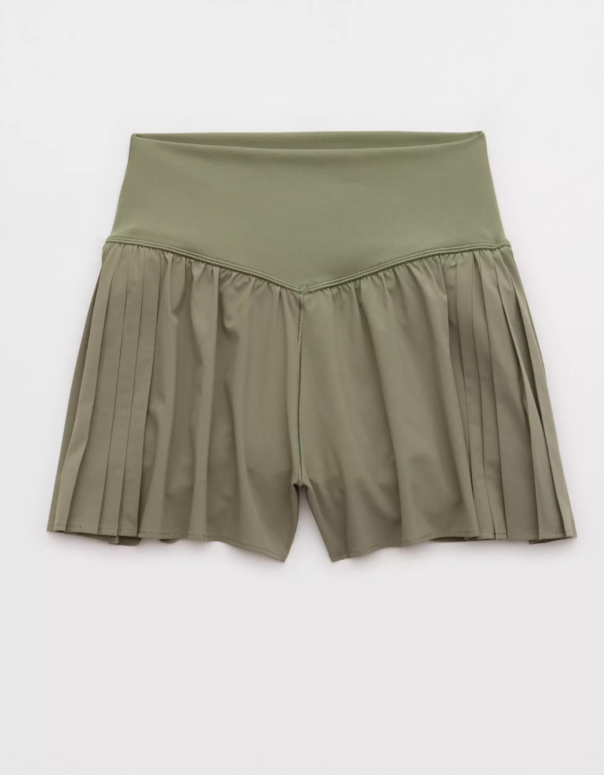 OFFLINE By Aerie Real Me Pleated Flowy Short | Aerie