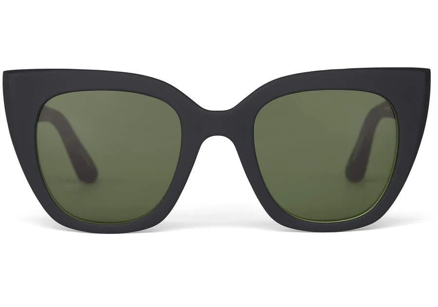 Sydney Black Tortoise Polarized Traveler Sunglasses | Toms Americas