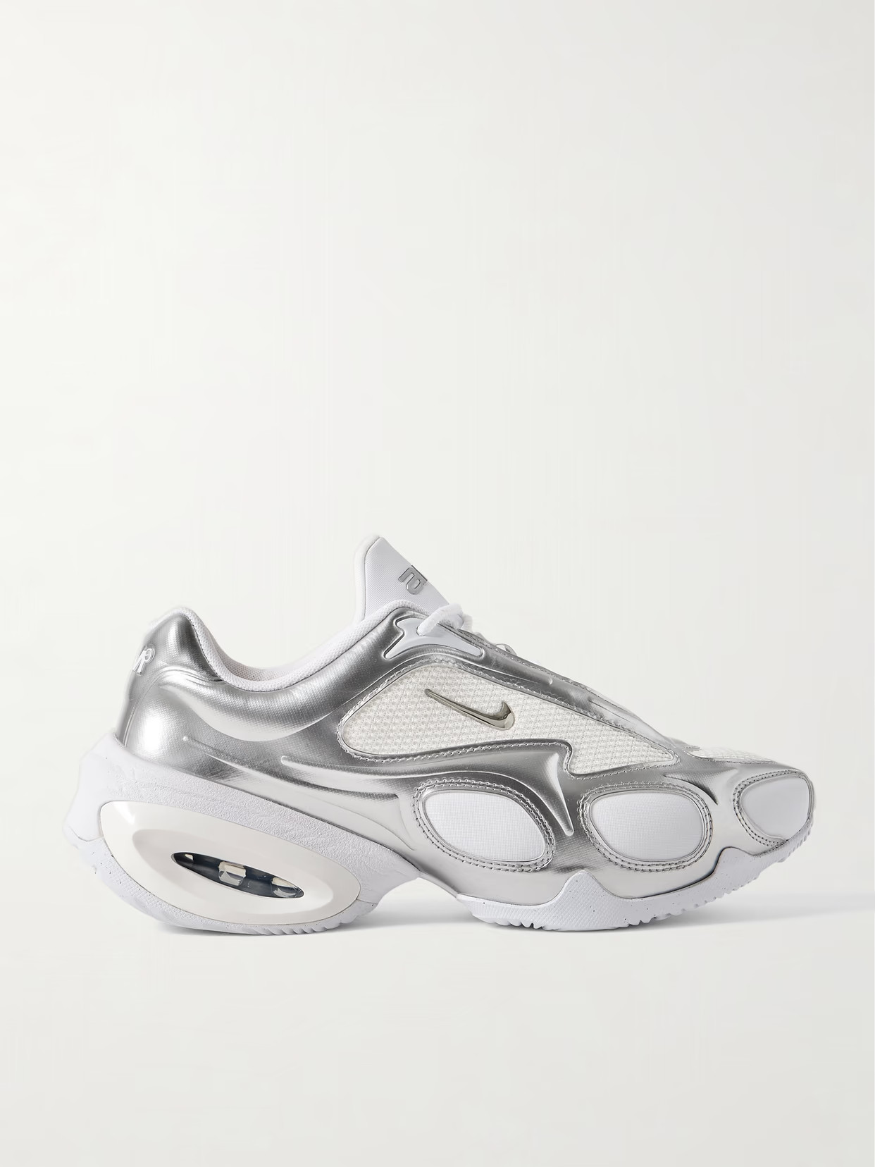 Nike - Air Max Muse Mesh-trimmed Metallic Leather Sneakers - White | NET-A-PORTER (US)