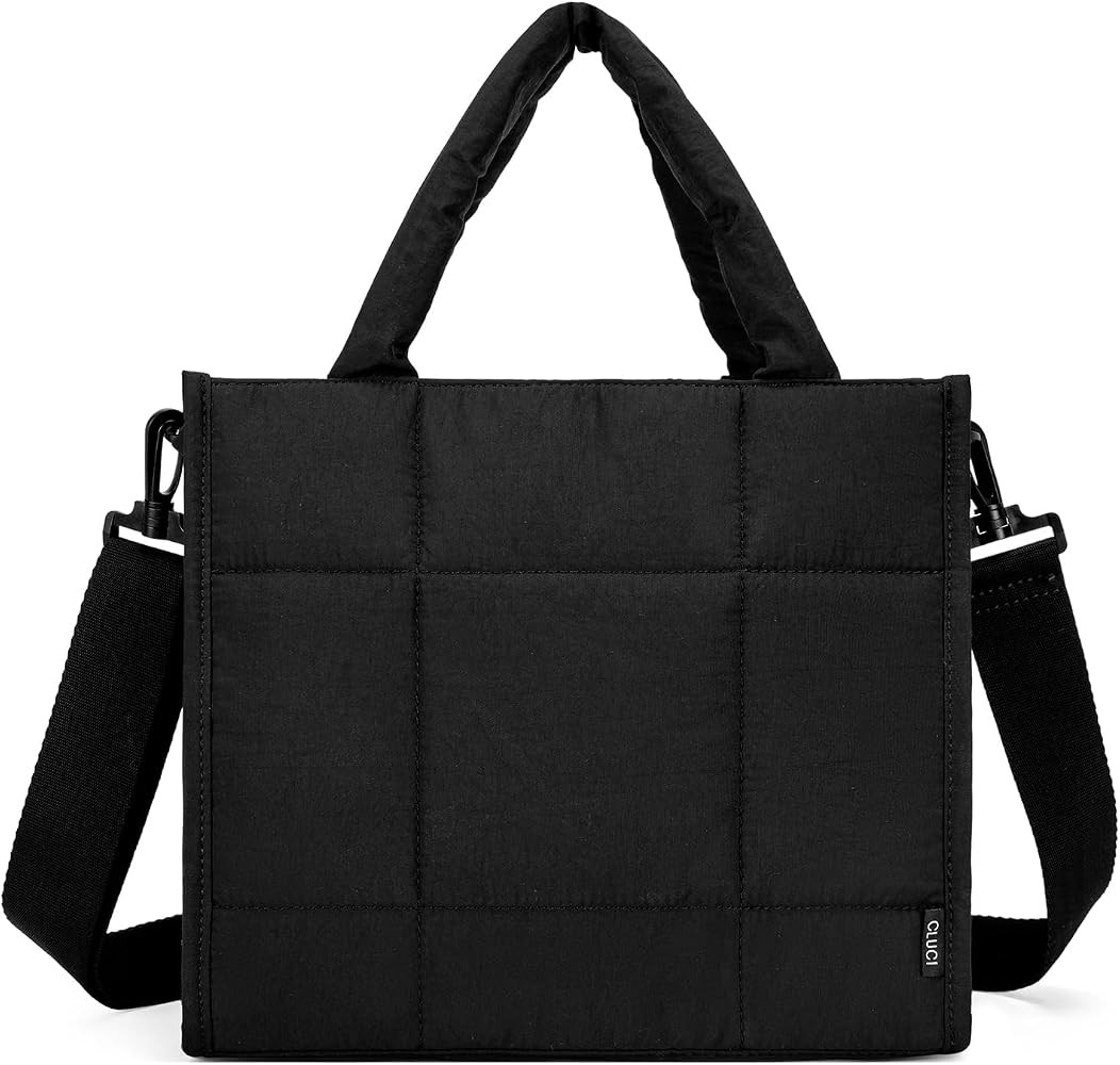 CLUCI Puffer Tote Bag for Women, Quilted Puffy Handbag, Lightweight Travel Crossbody Bag, Shoulde... | Amazon (US)