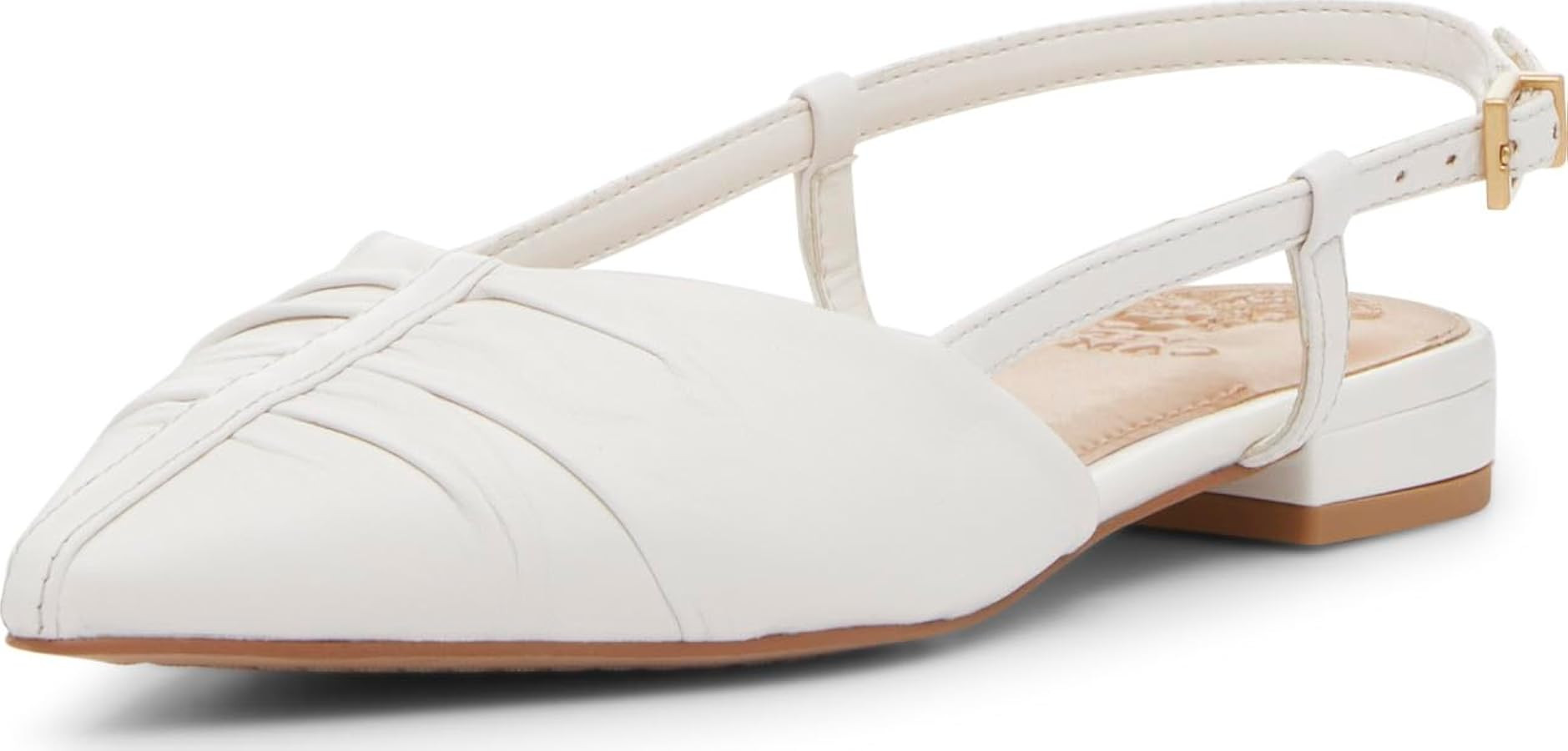 Vince Camuto Agnes Bunched Toe Slingback Flat Mules | Amazon (US)