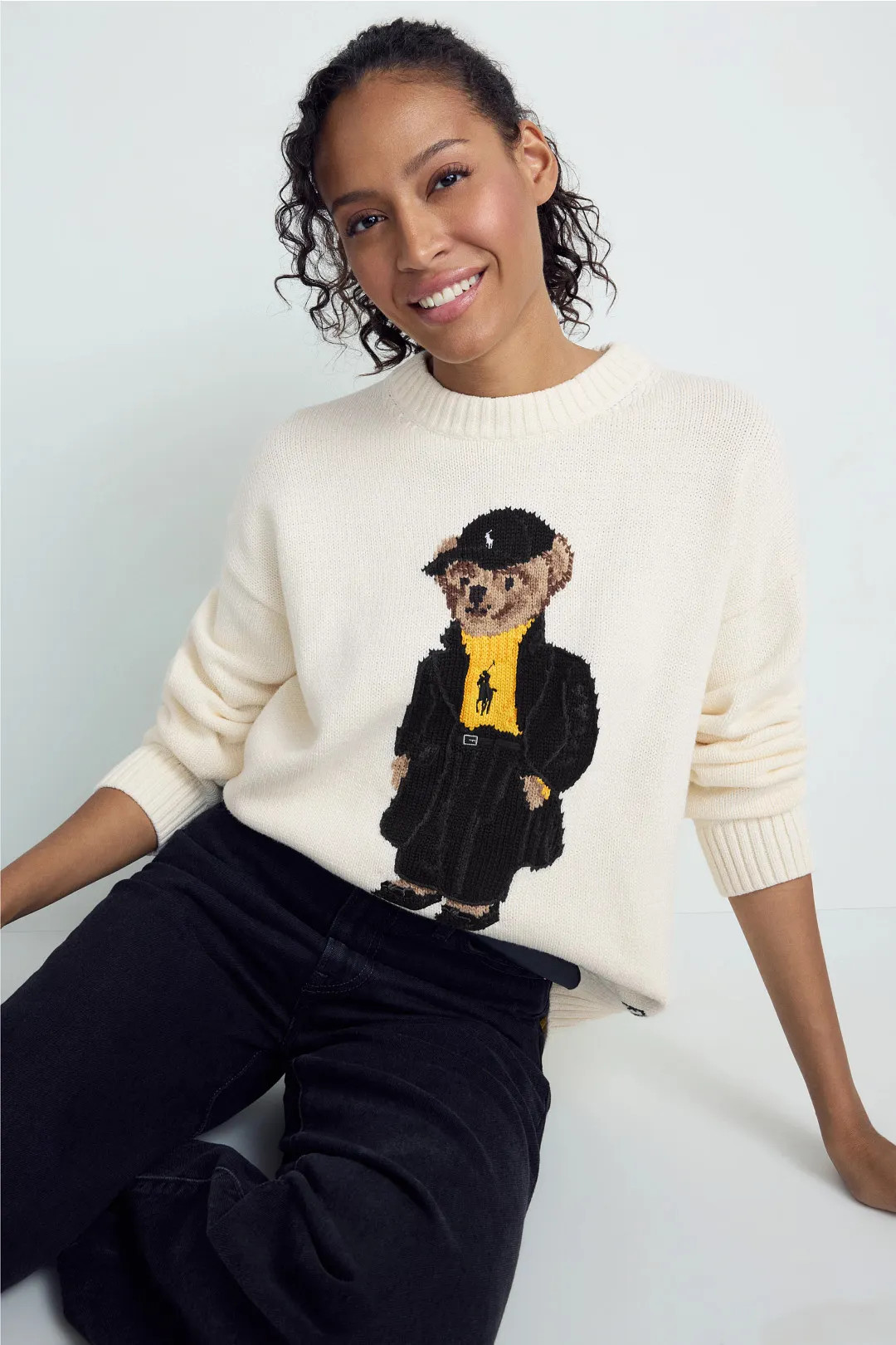 Cotton Bear Long Sleeve Crew Neck Pullover | Rent the Runway
