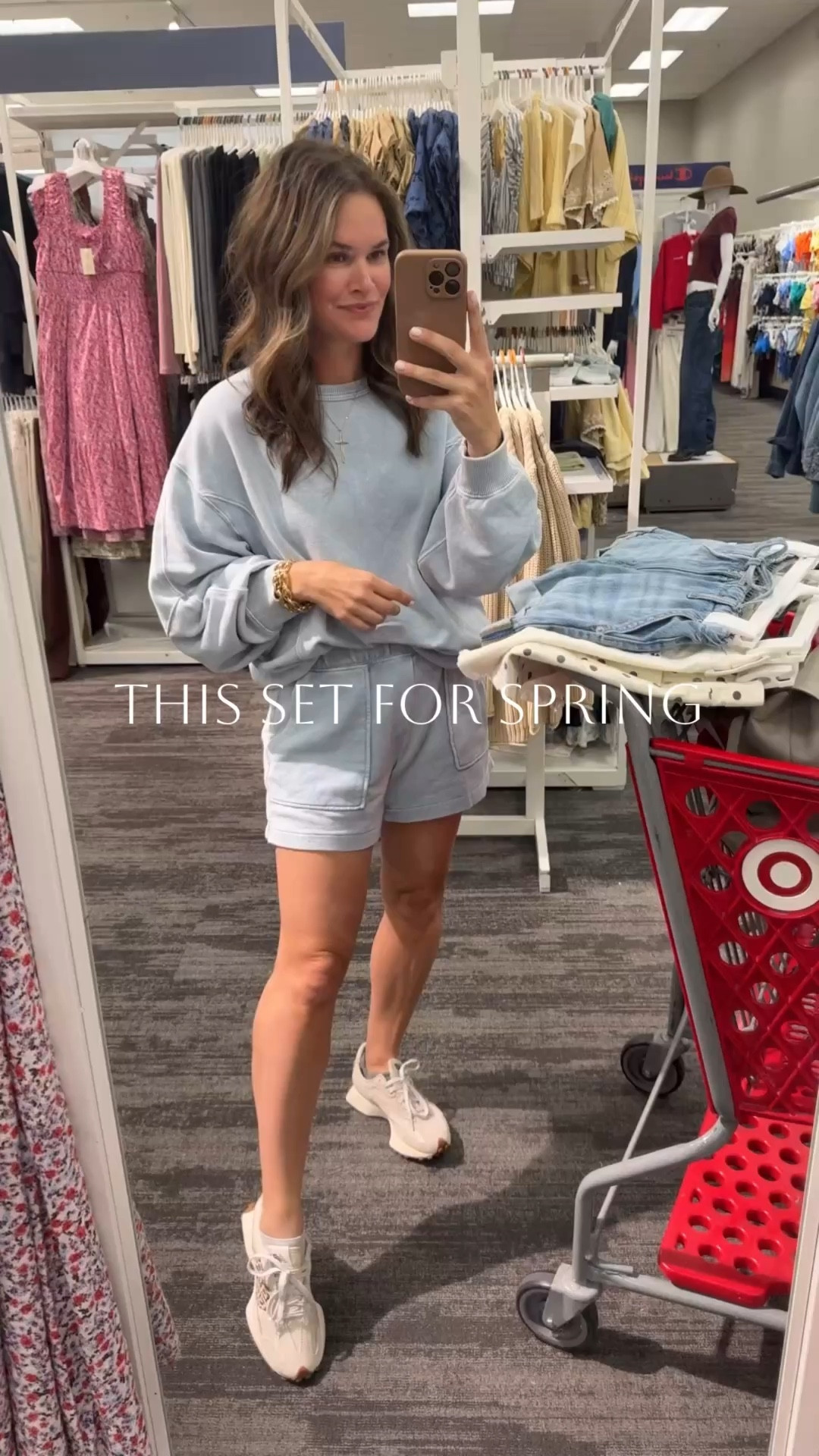 Comment “SPRING SET” for deets. Is this not the perfect set going into spring?!  This Aerie matching set = soft, flattering, and the easiest one-and-done outfit for errands or school pickup. Effortless but elevated. 👏👌
#aerie #matchingset 


#LTKSaleAlert #LTKmomlife #LTKgrwm
